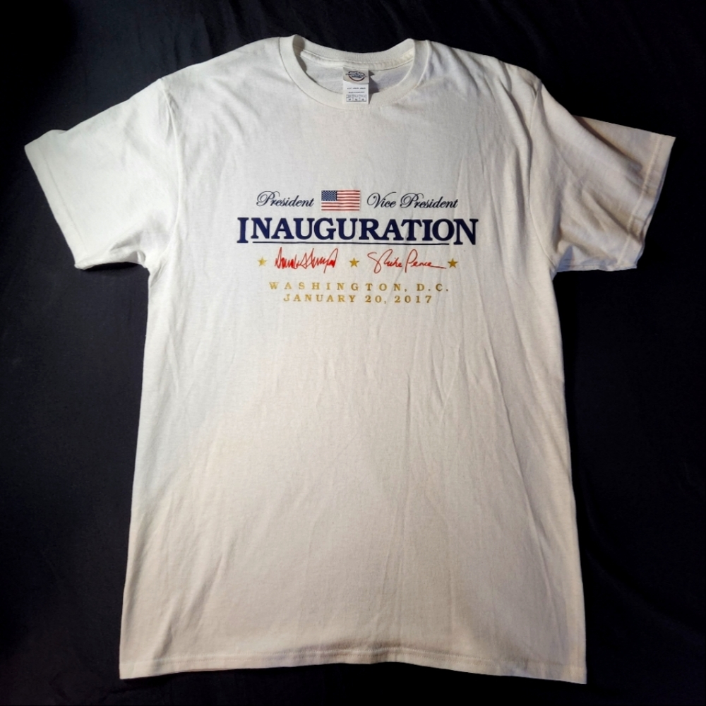 Donald Trump 2017 Inauguration T-shirt Men's Medium White